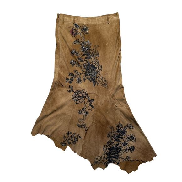 2003 leather tattoo maxi skirt - Picture 3 of 5